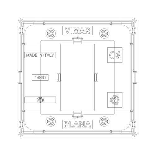 Vimar - Plana Series - 1 Module Cover Plate - Apollo Lighting