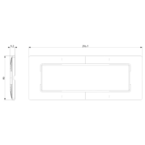 Vimar Plana 7-Module Cover Plate