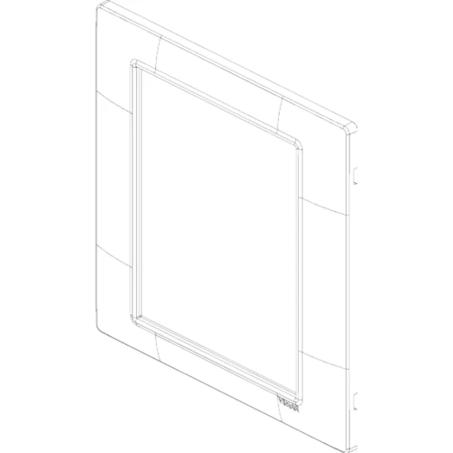 Vimar Plana 8-Module Cover Plate, 142.5 x 151 mm, Halogen-Free Technopolymer