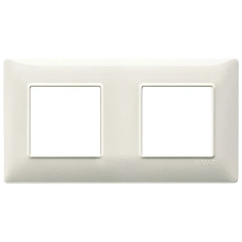 Vimar Plana 4-Module Cover Plate, 2+2 71mm Centers, Clamp Mounting