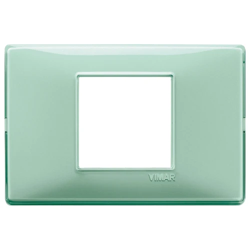 Vimar Plana 2-Central-Module Cover Plate, 120x80x9mm, IP00, Clamp Mount