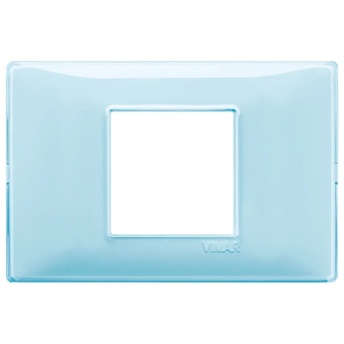 Vimar Plana 2-Central-Module Cover Plate, 120x80x9mm, IP00, Clamp Mount