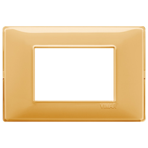 Vimar Plana 3-Module Cover Plate, 120 x 80 mm, IP00, Clamp Mounting - Apollo Lighting