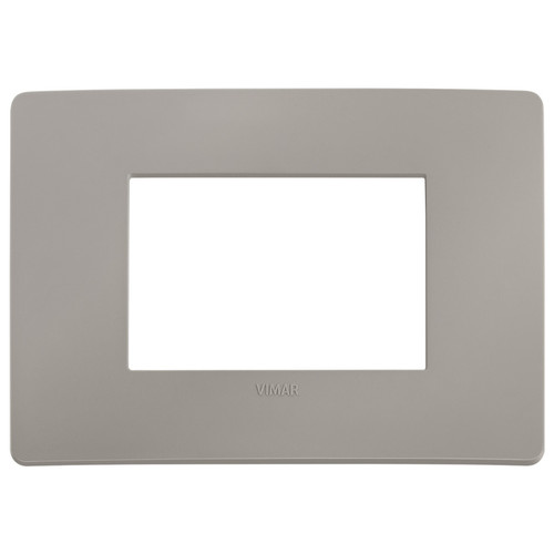 Vimar Plana 3-Module Cover Plate, 120 x 80 mm, IP00, Clamp Mounting - Apollo Lighting