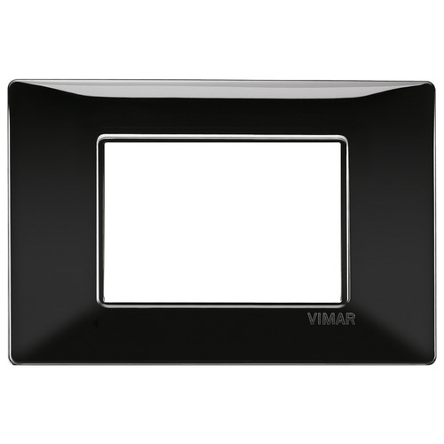 Vimar Plana 3-Module Cover Plate, 120 x 80 mm, IP00, Clamp Mounting