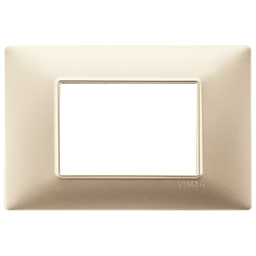 Vimar Plana 3-Module Cover Plate, 120 x 80 mm, IP00, Clamp Mounting