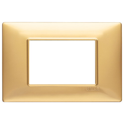 Vimar Plana 3-Module Cover Plate, 120 x 80 mm, IP00, Clamp Mounting
