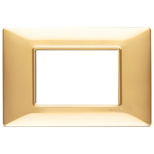 Vimar Plana 3-Module Cover Plate, 120 x 80 mm, IP00, Clamp Mounting