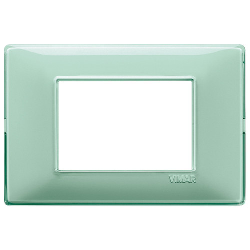 Vimar Plana 3-Module Cover Plate, 120 x 80 mm, IP00, Clamp Mounting