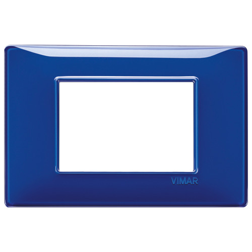 Vimar Plana 3-Module Cover Plate, 120 x 80 mm, IP00, Clamp Mounting