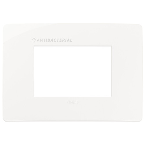 Vimar Plana 3-Module Cover Plate, 120 x 80 mm, IP00, Clamp Mounting