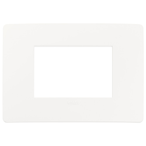 Vimar Plana 3-Module Cover Plate, 120 x 80 mm, IP00, Clamp Mounting
