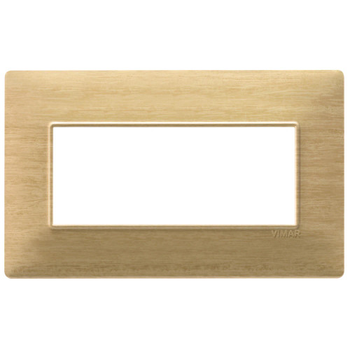 Vimar Plana 5-Module British Standard Cover Plate, 155 x 95 x 9 mm, Clamp Mounting, Horizontal/Vertical Mount, IP00 - Apollo Lighting