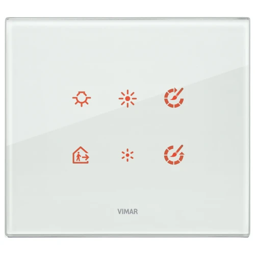Vimar Eikon 3-Module Electronic Cover Plate, Horizontal or Vertical Mount