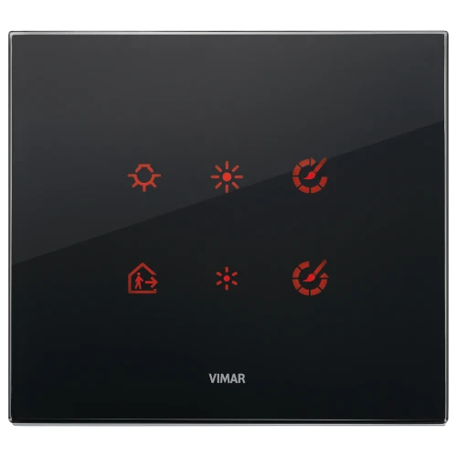 Vimar Eikon 3-Module Electronic Cover Plate, Horizontal or Vertical Mount