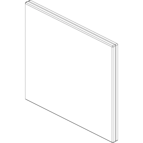 Vimar Eikon 3-Module Electronic Cover Plate, Horizontal or Vertical Mount