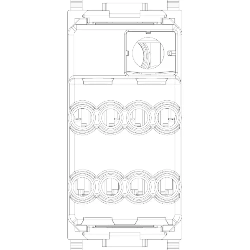 Vimar Plana 2P 20AX 1-Way Switch, 250V, IP40, Flush Mount