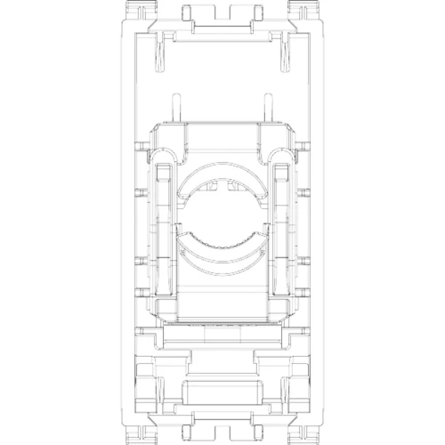 Vimar ARKÉ RJ45 Netsafe Outlet, T568A/B Universal Wiring, 8 Contacts, Tool-Free Insulation-Piercing Terminals