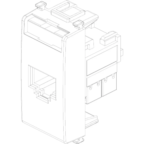 Vimar Plana RJ45 Netsafe Outlet, T568A/B Universal Wiring