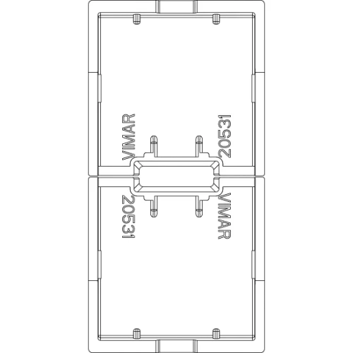Vimar EIKON Spare 1-Module Interchangeable Button, Thermoplastic