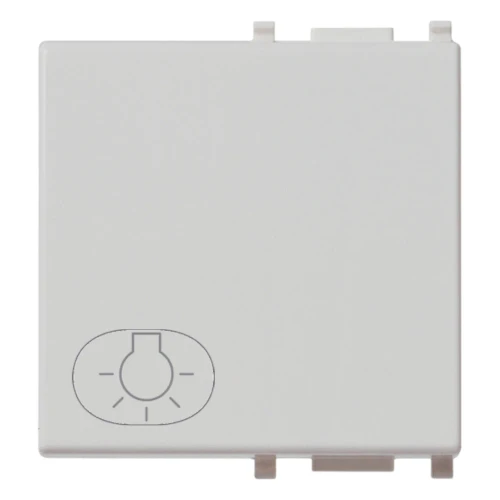 Vimar Plana Interchangeable 2-Module Button, Lightable, IP40