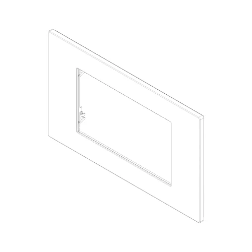 Vimar LINEA 4-Module Cover Plate, Horizontal or Vertical Mount, 146.6 x 88 mm