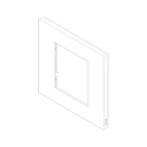 Vimar LINEA 2-Module Cover Plate, 90 x 88 mm, Horizontal/Vertical Mounting