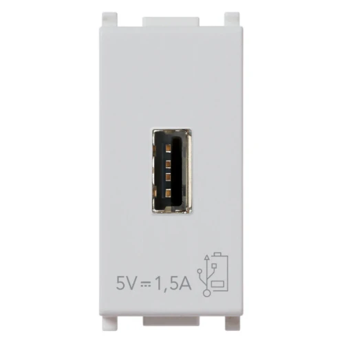 Vimar Plana 1 Module USB Power Supply Unit, 120-240V, 50/60 Hz
