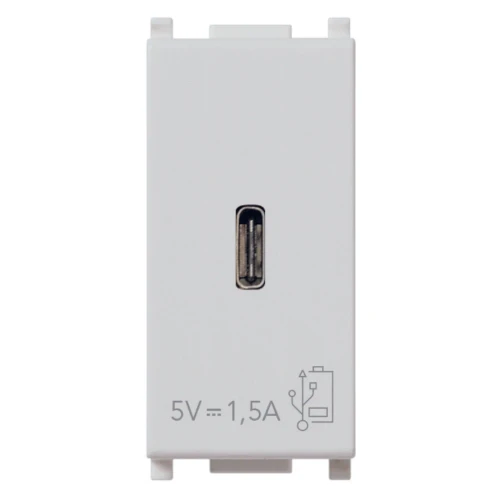 Vimar Plana 1 Module USB Power Supply Unit, 120-240V, 50/60 Hz
