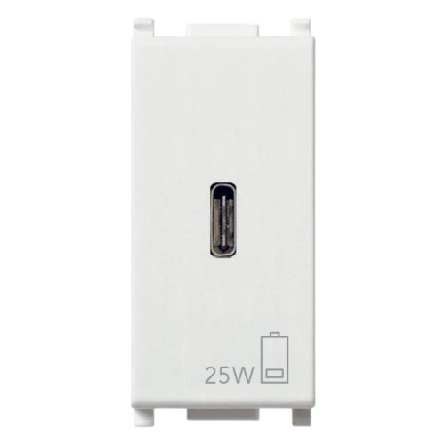 Vimar Plana 1 Module USB Power Supply Unit, 120-240V, 50/60 Hz