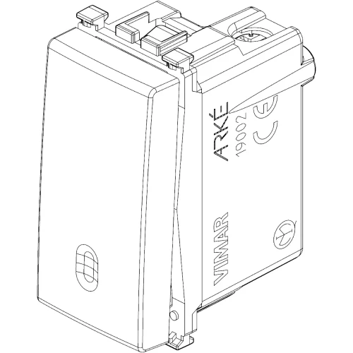 Vimar ARKÉ 1P 20AX 1-Way Switch, 250V, IP40, Flush Mount