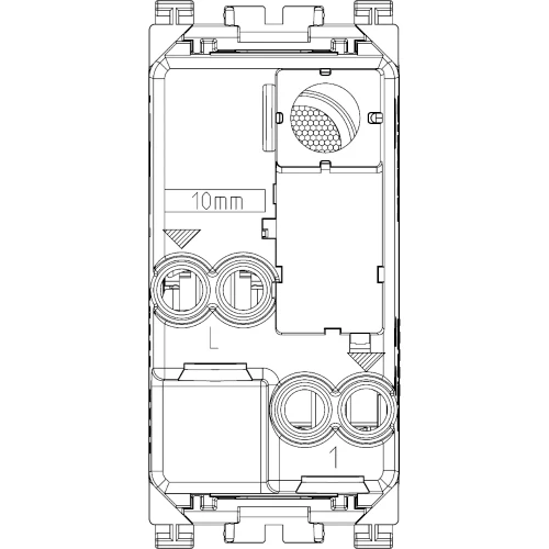 Vimar ARKÉ 1P 20AX 1-Way Switch, 250V, IP40, Flush Mount