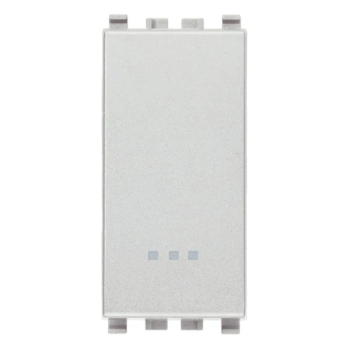 Vimar EIKON 1P 1-Way Switch, 20AX, 250V, IP40, Optional LED Lighting