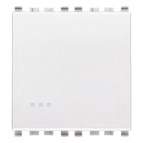 Vimar EIKON 1P 1-Way Switch, 20AX, 250V, IP40, Optional LED Lighting