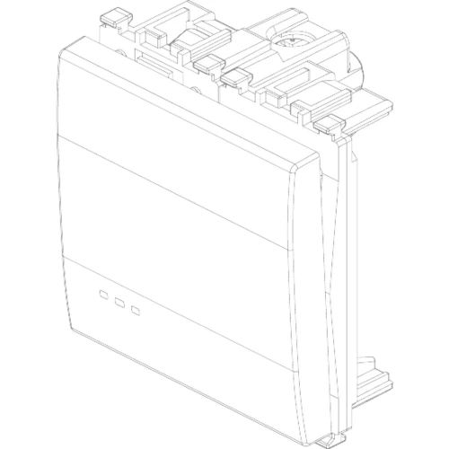 Vimar EIKON 1P 1-Way Switch, 20AX, 250V, IP40, Optional LED Lighting