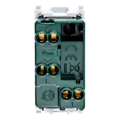 Vimar PLANA 1P 10AX 2-Way Switch, 250V, IP40, Lightable