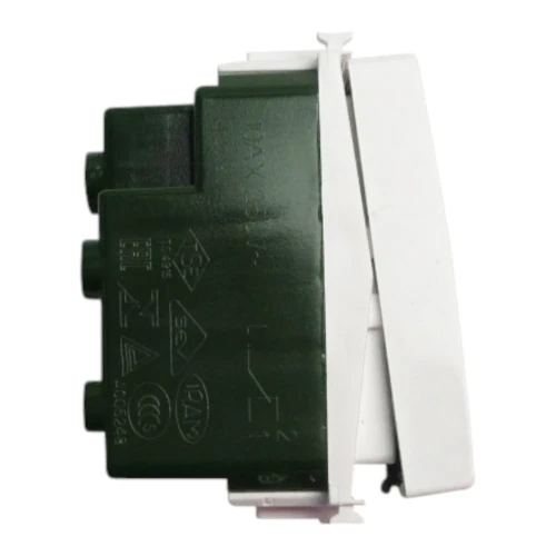 Vimar PLANA 1P 10AX 2-Way Switch, 250V, IP40, Lightable