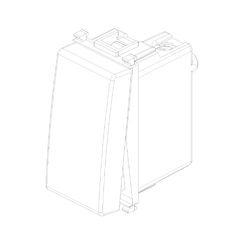 Vimar PLANA 1P 10AX 2-Way Switch, 250V, IP40, Lightable