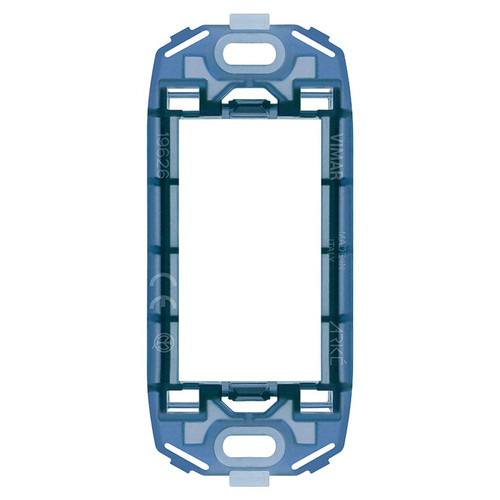 Vimar ARKÉ 1-Module Panel Mounting Frame, With Screws, Thermoplastic, Front-Side Mount, Horizontal and Vertical