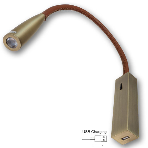 Mega LED - MARTIN LED Cabin Reading Light - USB Charger, 2.5 Watt, 4000K