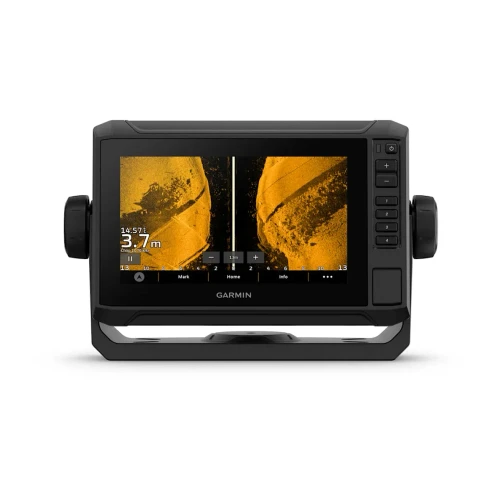 Garmin ECHOMAP UHD2 75sv Chartplotter/Fishfinder, 7 in Touchscreen with Keyed Assist, Garmin Navionics+ Canada Inland and Coastal Maps, GT54-TM Transducer, ClearVü and SideVü Sonar, Wi-Fi, NMEA 2000, IPX7