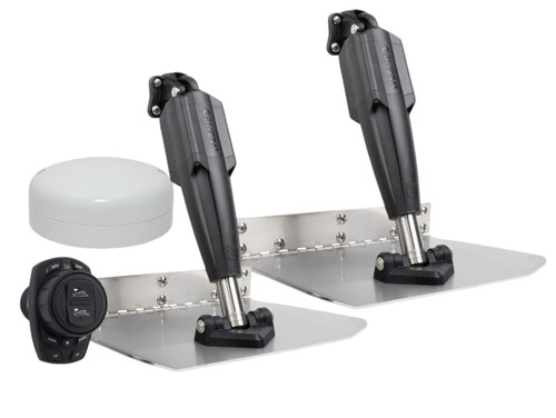 Lenco Marine - 12inx12in Standard Mount Trim Tab Kit, 12v, With Pro Control Auto