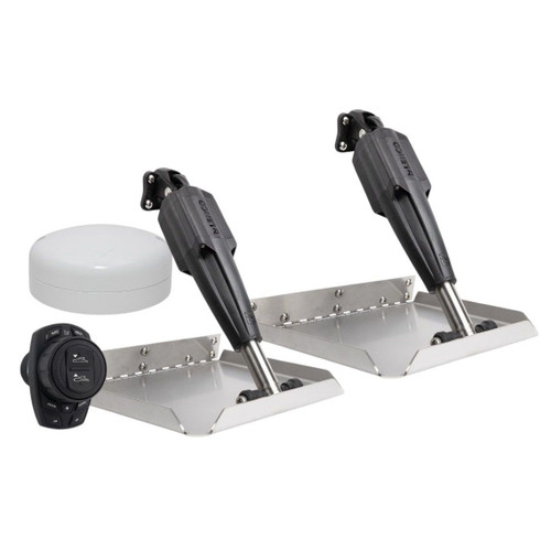 Lenco Marine - 12in x 12in Edge Mount Trim Tab Kit - 12v, With Pro Control Auto