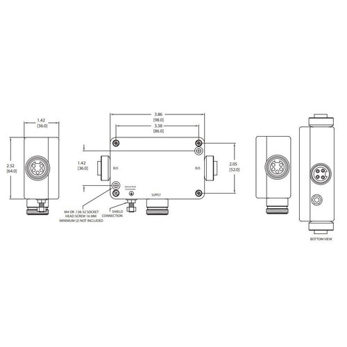 Maretron - NF-NM4P-NF Mini Powertap Female-Female with Fuses