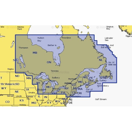Navionics - Plus NAUS012R Canada, East & Great Lakes microSD