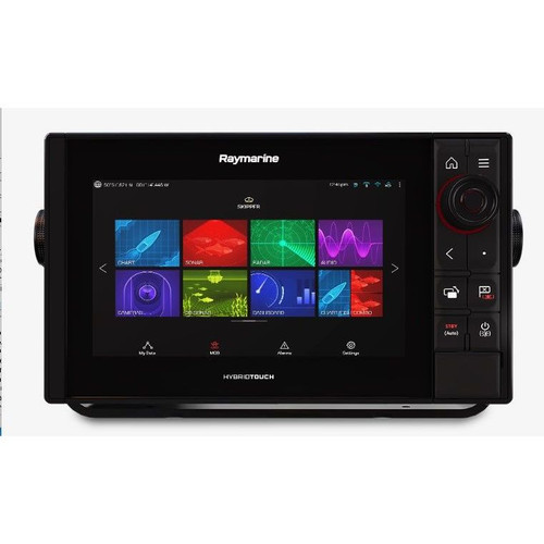 Raymarine Axiom Pro 9 RVX Multifunction Display Bundle, No Transducer, RealVision 3D, 1kW CHIRP, LightHouse NC3 North America Chart, RAY53 VHF Radio