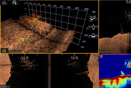 Raymarine Axiom Pro 16 RVX Chartplotter MFD, No Chart, No Transducer, RealVision 3D, 1kW CHIRP, HybridTouch Control, NMEA 2000