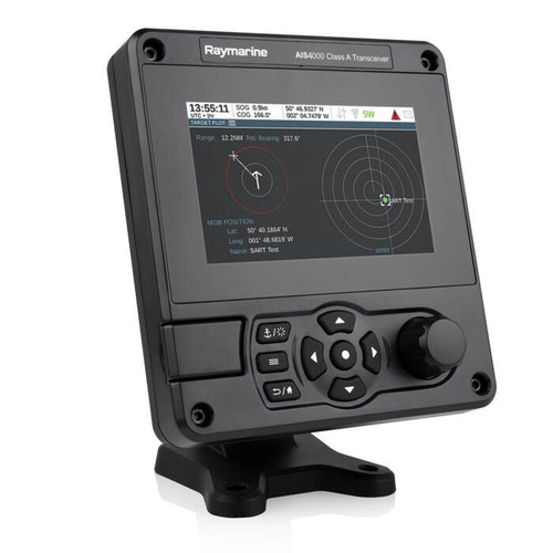 Raymarine AIS4000 Class A AIS Transceiver, NMEA 2000, 12-24V, IPX6/IPX7, Wi-Fi, 5 in Color LCD