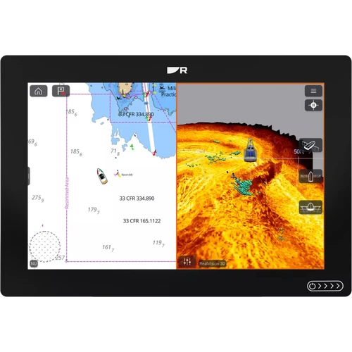 Raymarine Axiom+ 12 RV Chartplotter/Fishfinder, No Transducer, Navionics+ North America Charts, RealVision 3D Sonar