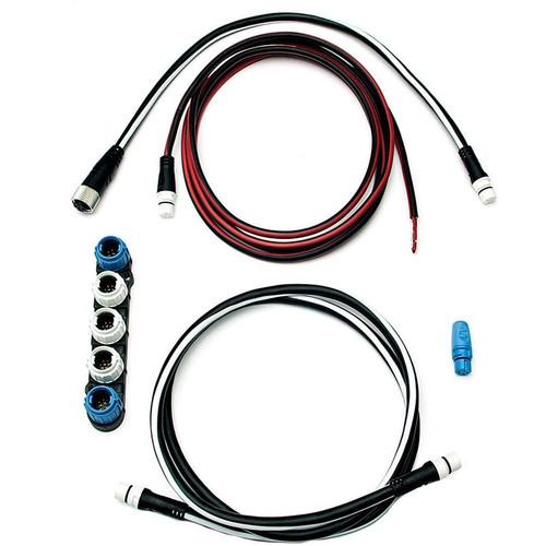 Raymarine NMEA 2000 Engine Gateway Cable Kit, SeaTalk NG to DeviceNet, 1 m Spur Cable, 5-Way Connector, 12V Power Cable, 2 Terminators